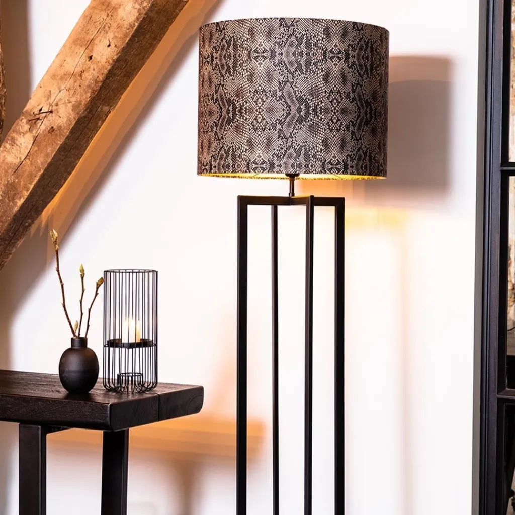 Straluma Vloerlamp Mace frame zwart exclusief kap> Vloerlampen|Lampenvoeten