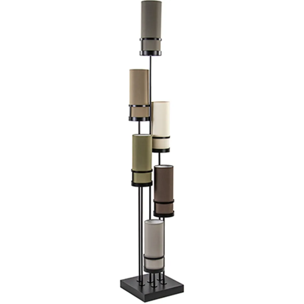 Straluma Vloerlamp Sixt 6l multicolor bruin> Woonkamerlampen|Slaapkamerlampen