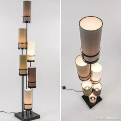 Straluma Vloerlamp Sixt 6l multicolor bruin> Woonkamerlampen|Slaapkamerlampen