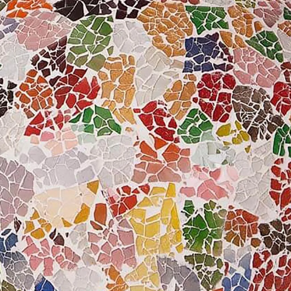 Straluma Vloerlamp zuil mozaiek glas multicolor 200 cm> Woonkamerlampen|Slaapkamerlampen