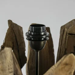 Straluma Vloerlamp/lampvoet Margret hout naturel excl kap><noscript><img width=