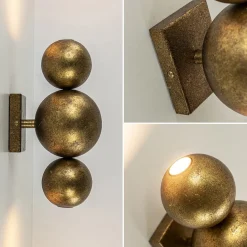 Straluma Wandlamp ambachtelijk brons inclusief LED><noscript><img width=