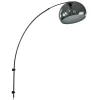 Straluma Wandlamp boog met smoke plexibol kap> Booglampen|Woonkamerlampen