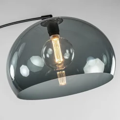 Straluma Wandlamp boog met smoke plexibol kap></noscript> Booglampen|Woonkamerlampen