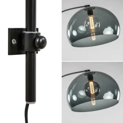 Straluma Wandlamp boog met smoke plexibol kap></noscript> Booglampen|Woonkamerlampen