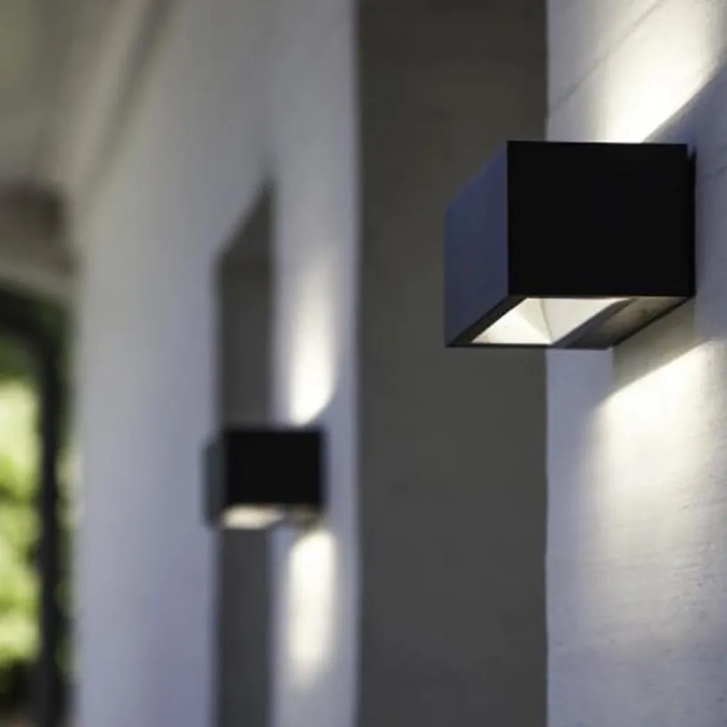 Straluma Wandlamp breed up+down antraciet IP54> Wandlampen|Buitenlampen