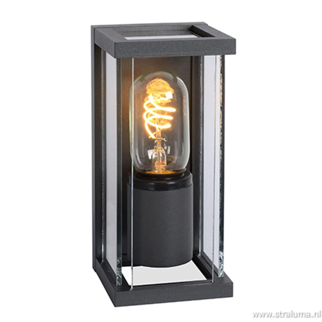 Straluma Wandlamp buiten antraciet/glas IP54> Buitenlampen|Halverlichting