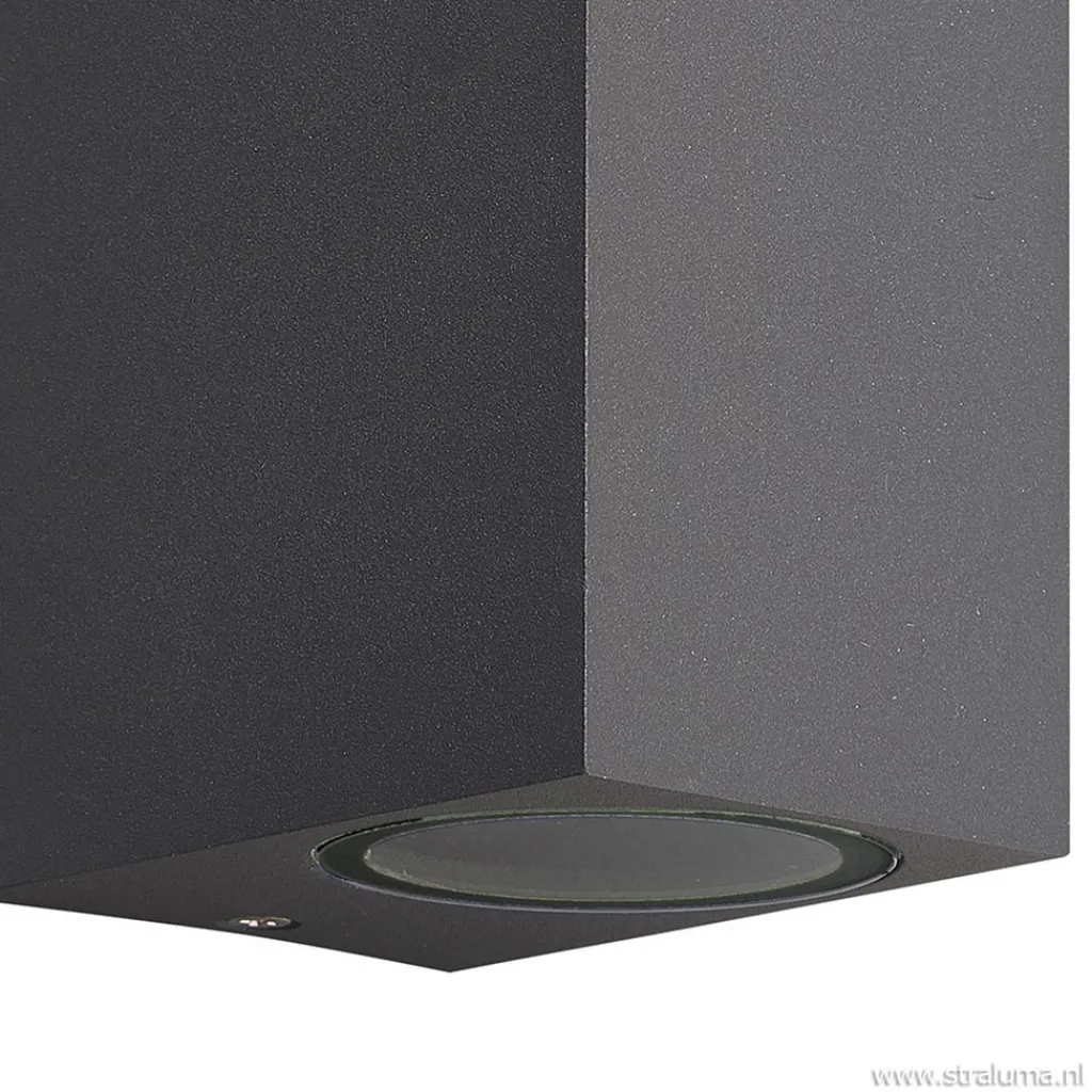 Straluma Wandlamp buiten antraciet up+down IP54> Keukenverlichting|Badkamerverlichting