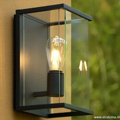 Straluma Wandlamp buiten antraciet/glas IP54></noscript> Buitenlampen|Woonkamerlampen