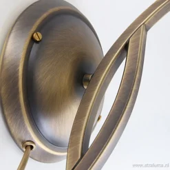 Straluma Wandlamp Capri brons/Glas></noscript> Bedlampjes|Woonkamerlampen