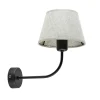 Straluma Wandlamp Chicago zwart/zandkleur kap> Wandlampen|Schemerlampen