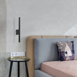 Straluma Wandlamp cilinder smal zwart  up+down g9></noscript> Woonkamerlampen|Halverlichting