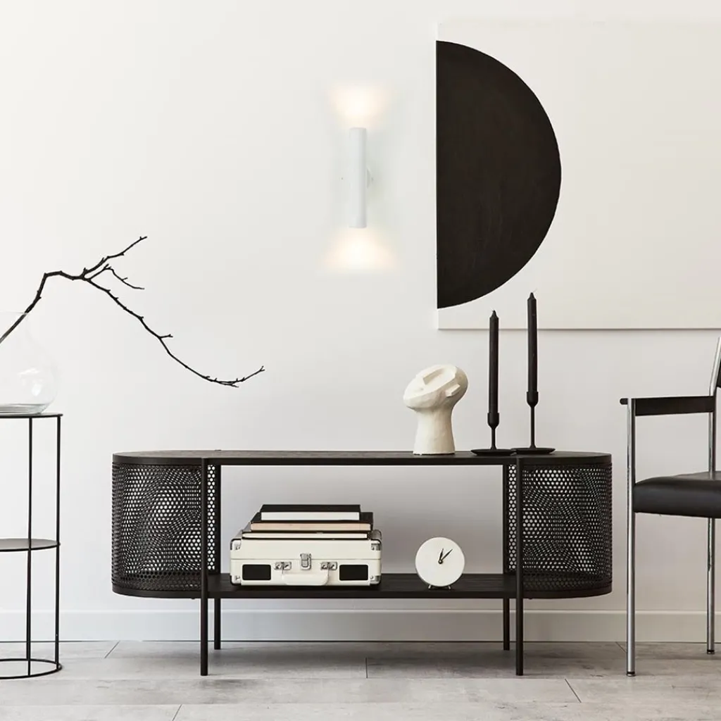 Straluma Wandlamp cilinder wit up+down GU10> Wandlampen|Scandinavische Verlichting