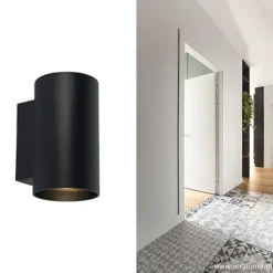 Straluma Wandlamp cilinder zwart up+down gu10></noscript> Woonkamerlampen|Keukenverlichting