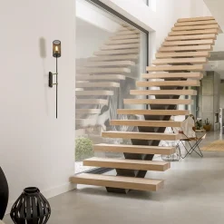 Straluma Wandlamp cilinder zwart/goud XL></noscript> Wandlampen|Industriële Verlichting