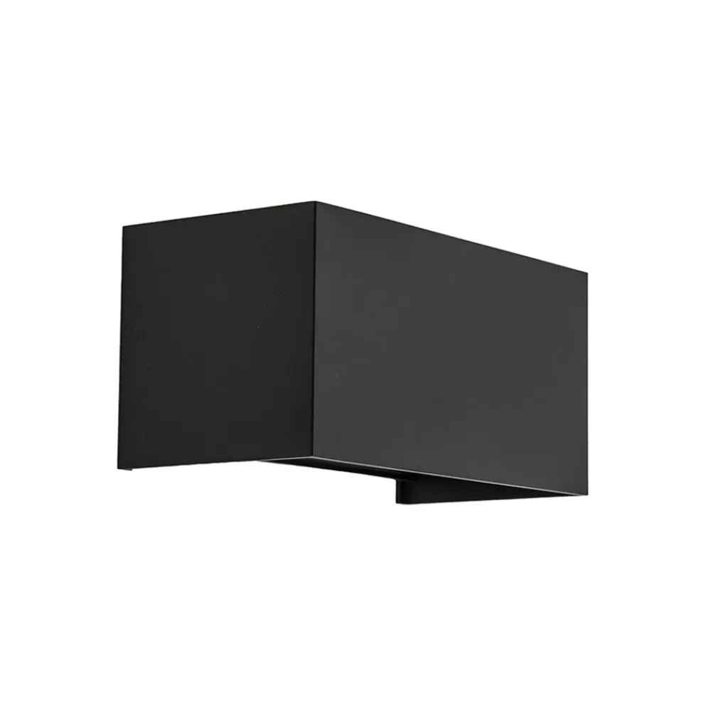 Straluma Wandlamp Davos 20cm zwart IP54 2700k> Wandlampen|Buitenlampen