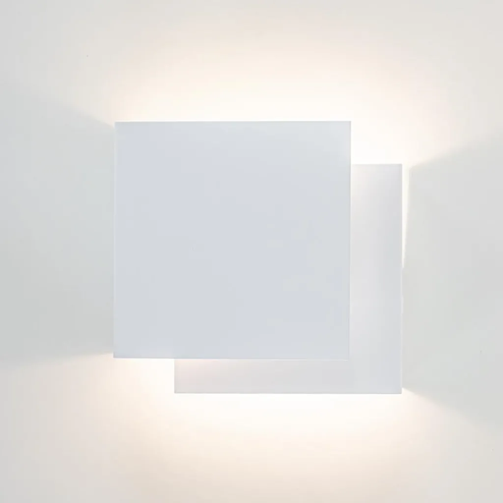 Straluma Wandlamp double square wit metaal> Eetkamerverlichting|Wandlampen