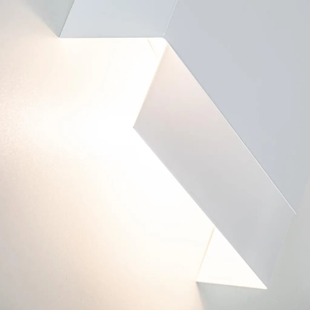 Straluma Wandlamp double square wit metaal> Eetkamerverlichting|Wandlampen