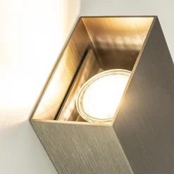 Straluma Wandlamp Eros rechthoek brons></noscript> Woonkamerlampen|Slaapkamerlampen