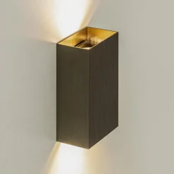 Straluma Wandlamp Eros rechthoek brons></noscript> Woonkamerlampen|Slaapkamerlampen