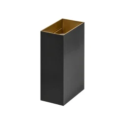 Straluma Wandlamp Eros rechthoek zwart/matgoud 2xgu10> Woonkamerlampen|Slaapkamerlampen