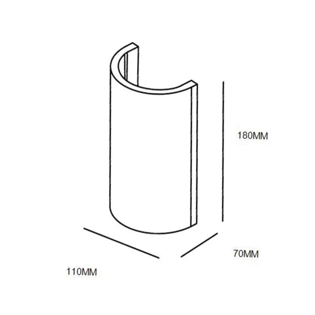 Straluma Wandlamp gips halve koker G9> Woonkamerlampen|Slaapkamerlampen
