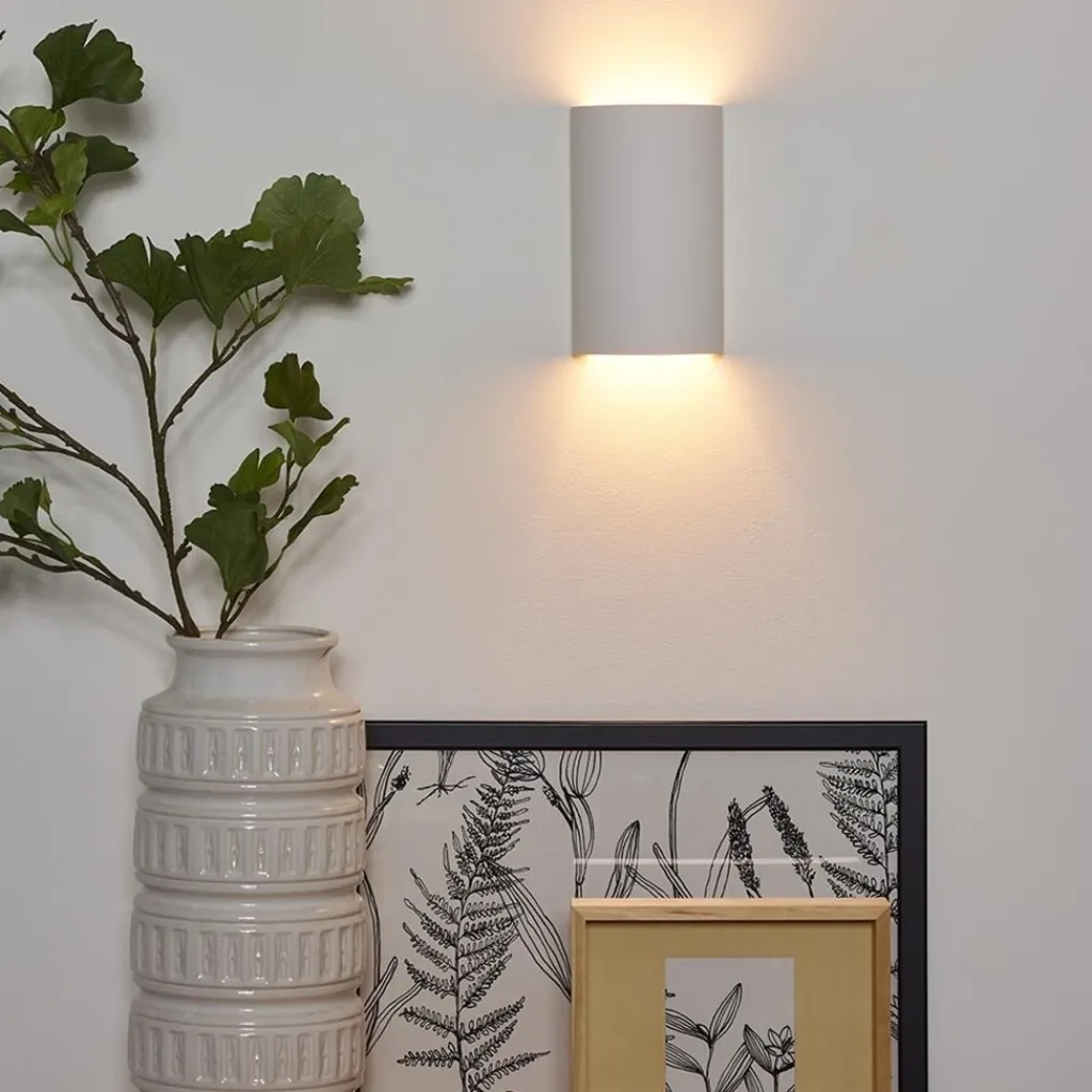 Straluma Wandlamp gips halve koker G9> Woonkamerlampen|Slaapkamerlampen