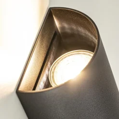 Straluma Wandlamp Hera afgerond zwart><noscript><img width=