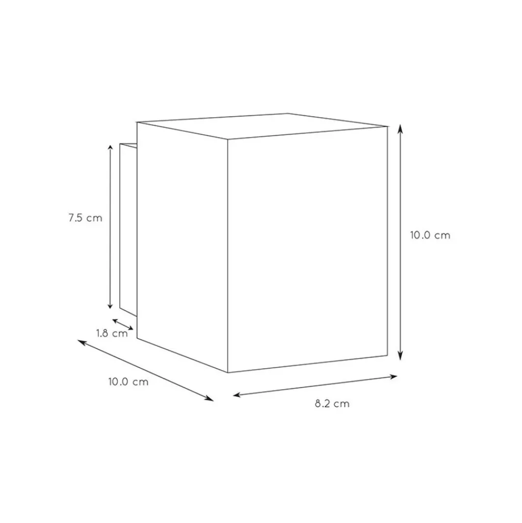 Straluma Wandlamp kubus wit G9> Woonkamerlampen|Slaapkamerlampen