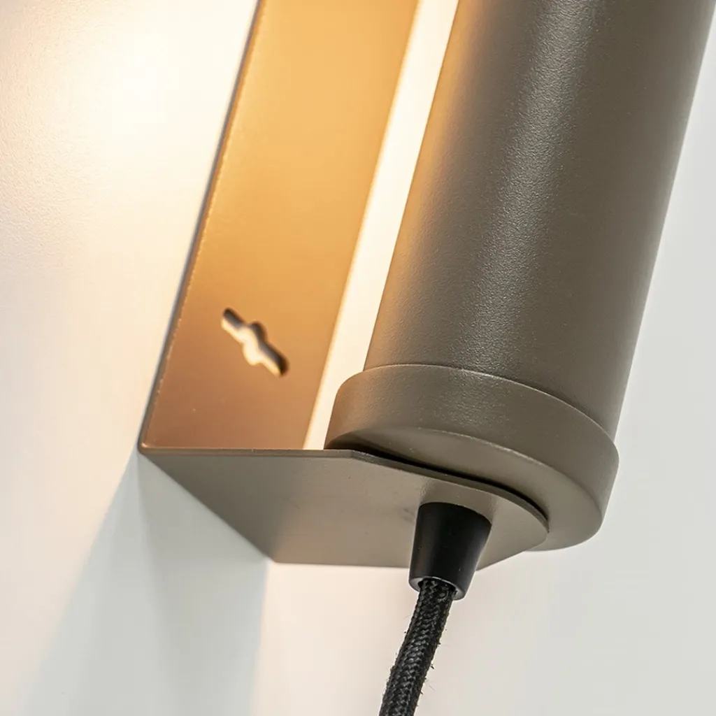 Straluma Wandlamp mat bruin met draaibare kap> Wandlampen|Scandinavische Verlichting