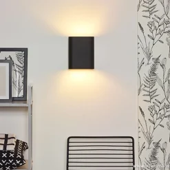 Straluma Wandlamp ovaal zwart 2xe14></noscript> Wandlampen|Woonkamerlampen