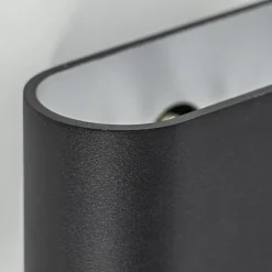 Straluma Wandlamp ovaal zwart/zilver g9><noscript><img width=