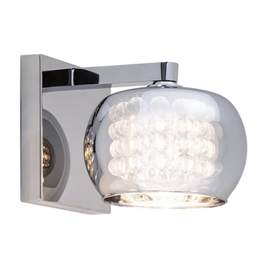 Straluma Wandlamp Pearl glas/chroom> Pearl|Woonkamerlampen