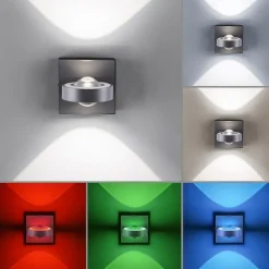 Straluma Wandlamp Q-Mia smart antraciet rgbw></noscript> Wandlampen|Smart lampen