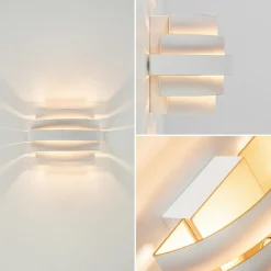 Straluma Wandlamp Scudo klein wit/goud><noscript><img width=