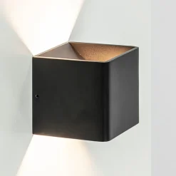 Straluma Wandlamp Stretto kubus zwart> Wandlampen|Woonkamerlampen