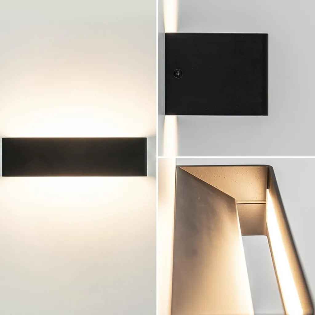 Straluma Wandlamp Stretto zwart 30cm> Wandlampen|Halverlichting