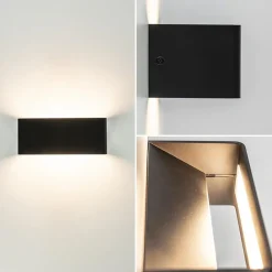 Straluma Wandlamp Stretto zwart 20cm></noscript> Wandlampen|Woonkamerlampen