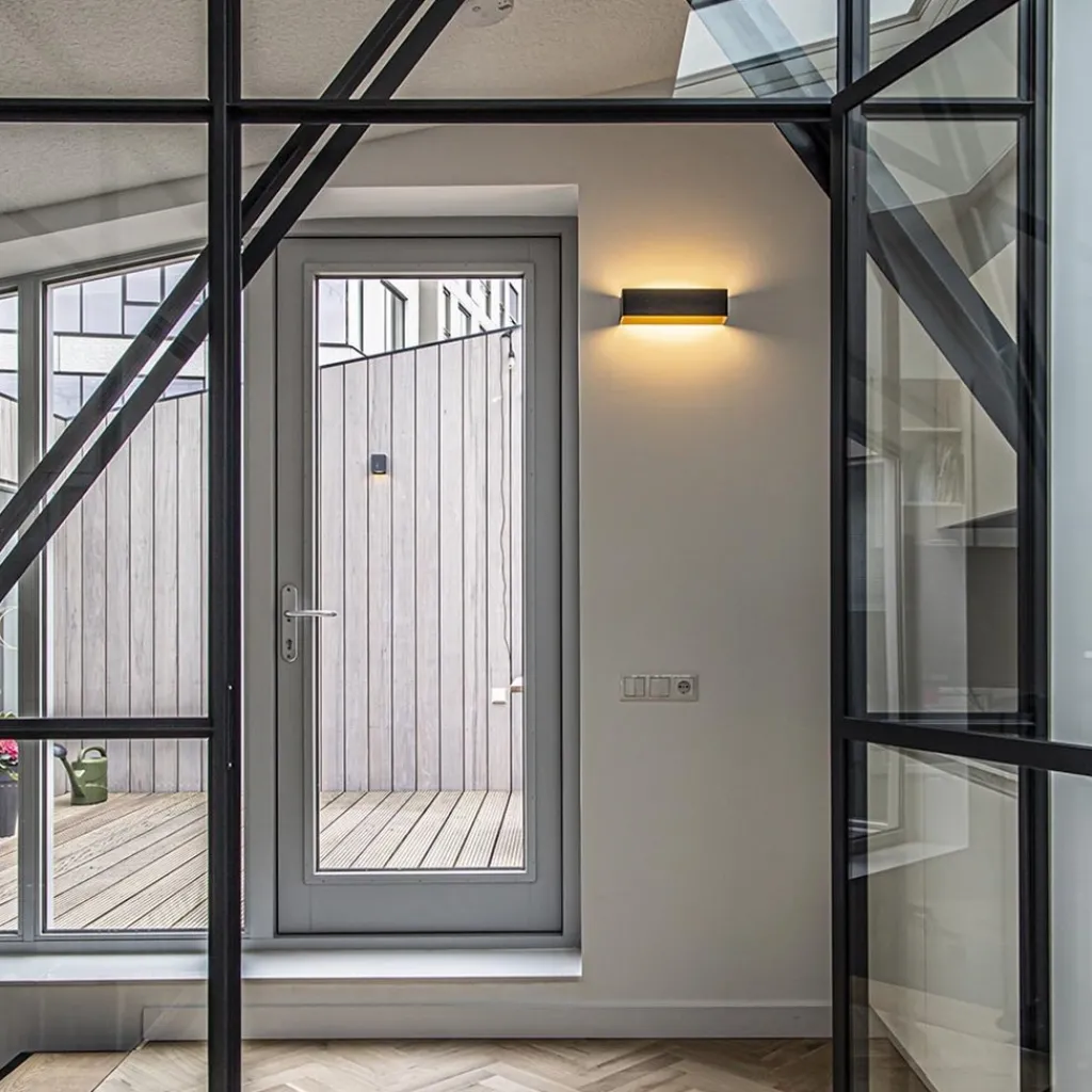 Straluma Wandlamp Stretto zwart/goud 30cm> Wandlampen|Halverlichting