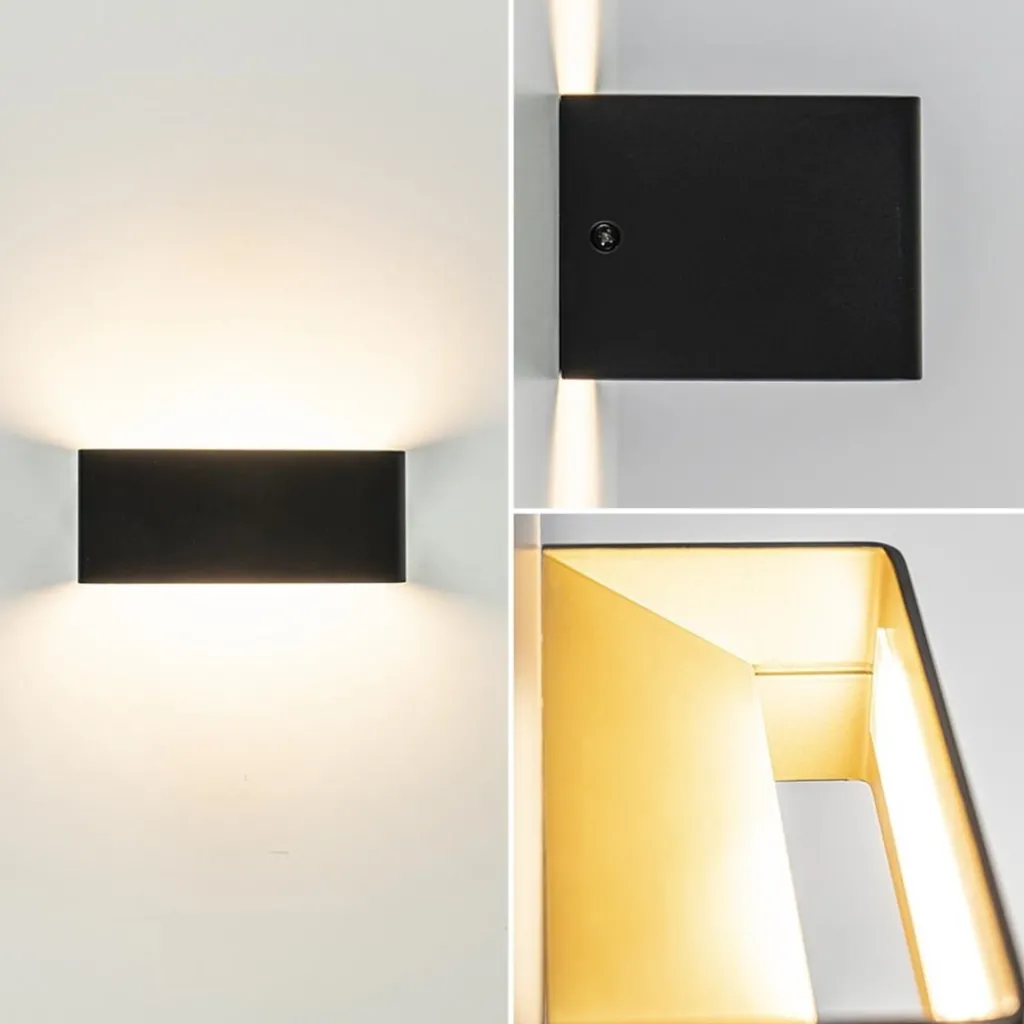 Straluma Wandlamp Stretto zwart/goud 20cm> Wandlampen|Halverlichting