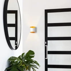 Straluma Wandlamp up+down wit met goud G9><noscript><img width=