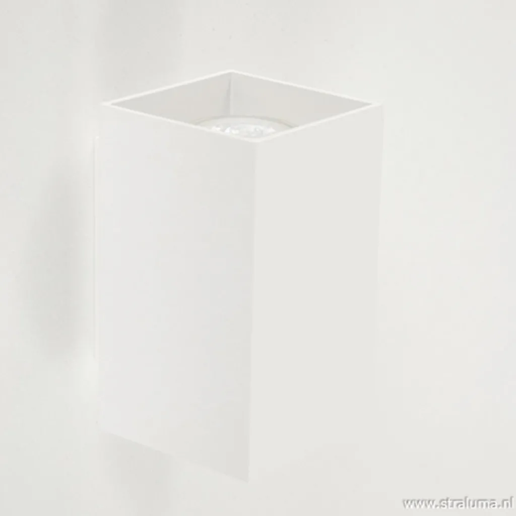 Straluma Wandlamp wit rechthoek up+down gu10> Bedlampjes|Decoratieve Verlichting