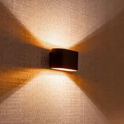 Straluma Wandlamp Xera ovaal zwart/goud><noscript><img width=