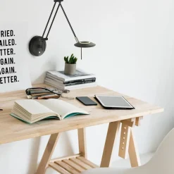 Straluma Wandlamp Zodiac zwart incl. dimmer cct></noscript> Wandlampen|Leeslampen