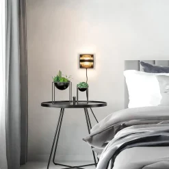 Straluma Wandlamp zwart/amber></noscript> Wandlampen|LED Wandlampen