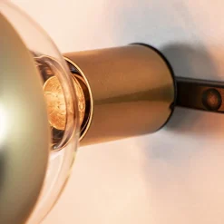 Straluma Wandlamp zwart/goud inclusief plantenpotten><noscript><img width=