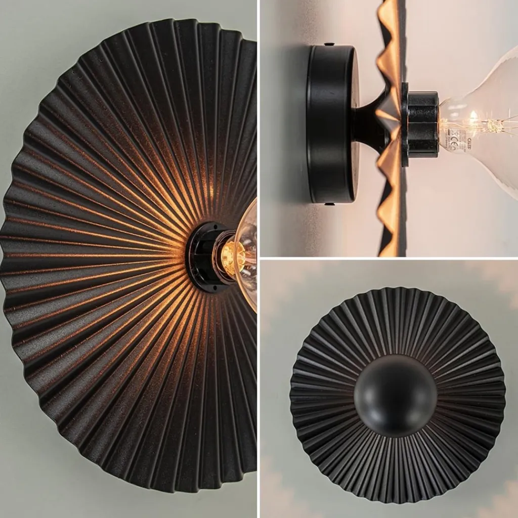 Straluma Wand/plafondlamp decoratief zwart> Plafondlampen|Wandlampen