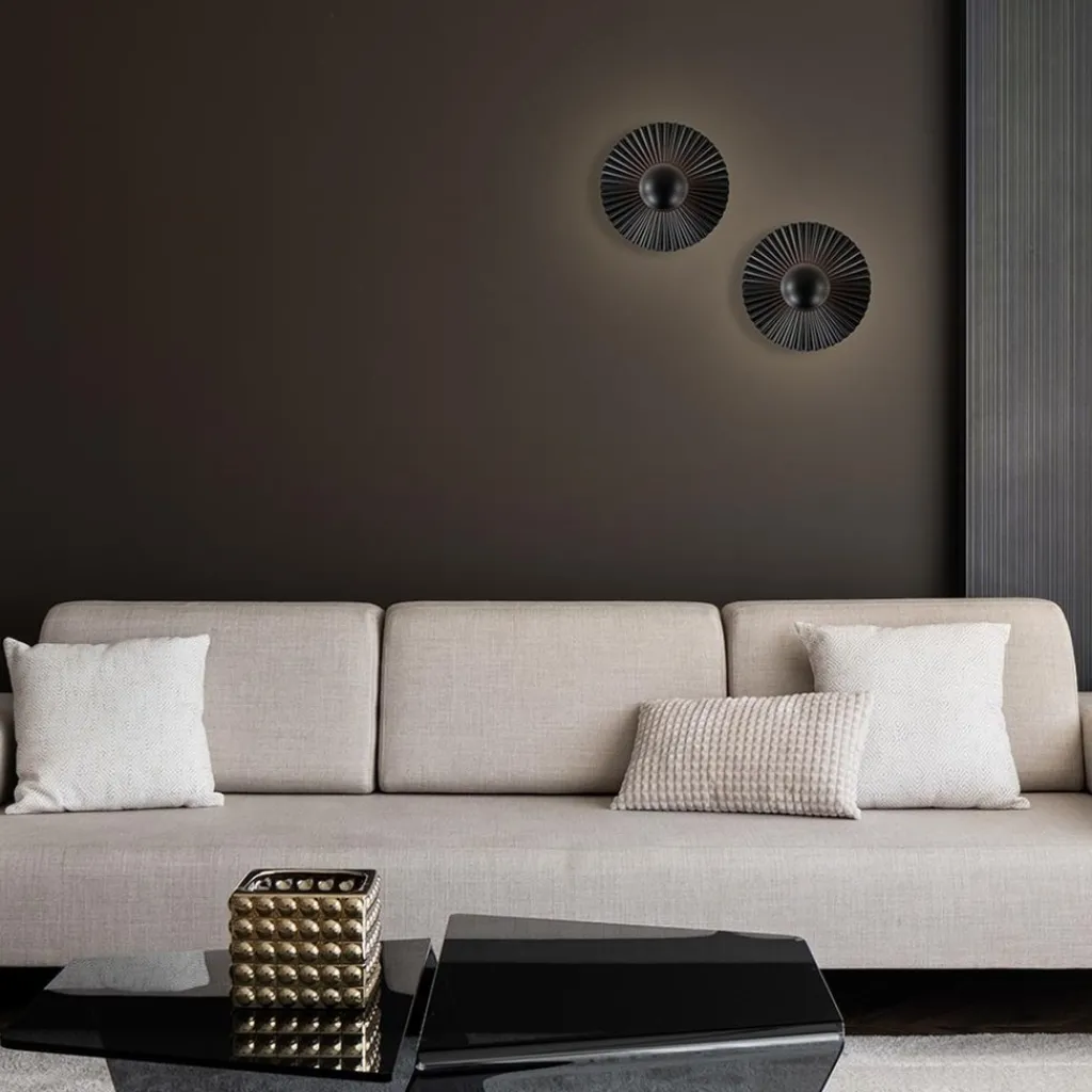 Straluma Wand/plafondlamp decoratief zwart> Plafondlampen|Wandlampen