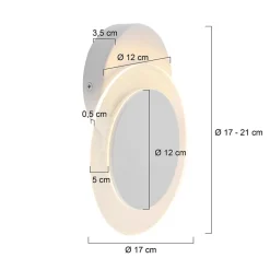 Straluma Wand-/plafondlamp Lido wit indirect><noscript><img width=