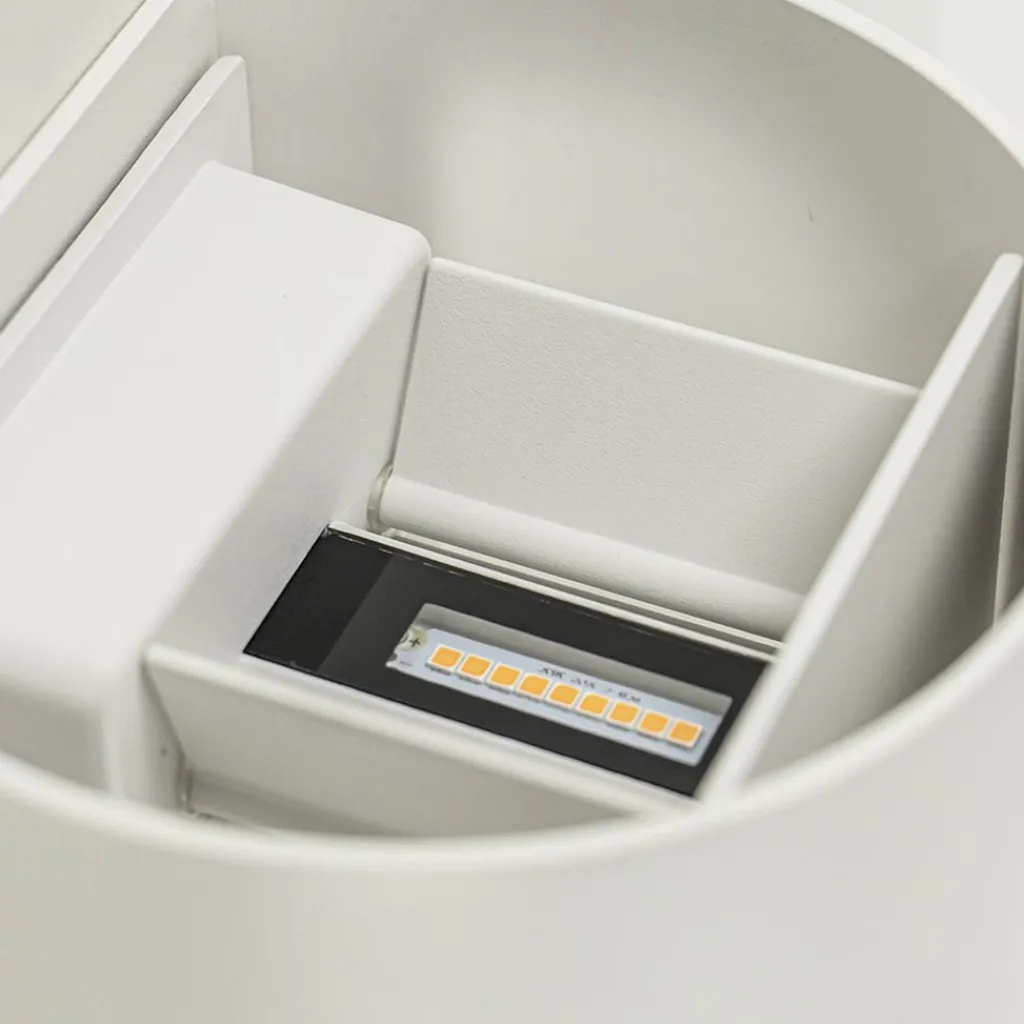 Straluma Witte LED Buitenlamp IP54 afgerond wit> Wandlampen|Buitenlampen